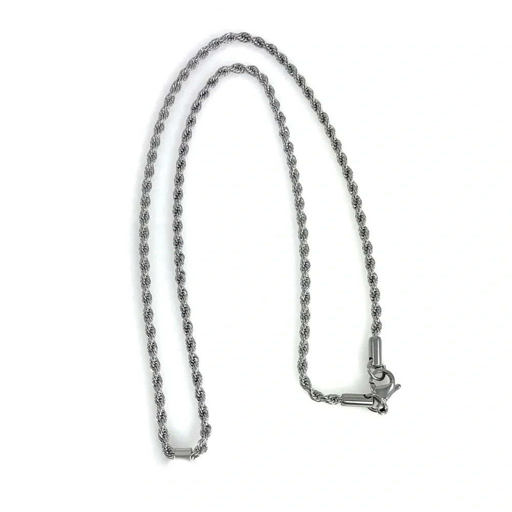 Snap Charm Pendant Includes 20 mm Heart Snap and 18" Stainless Steel Chain - Picture 3 of 4